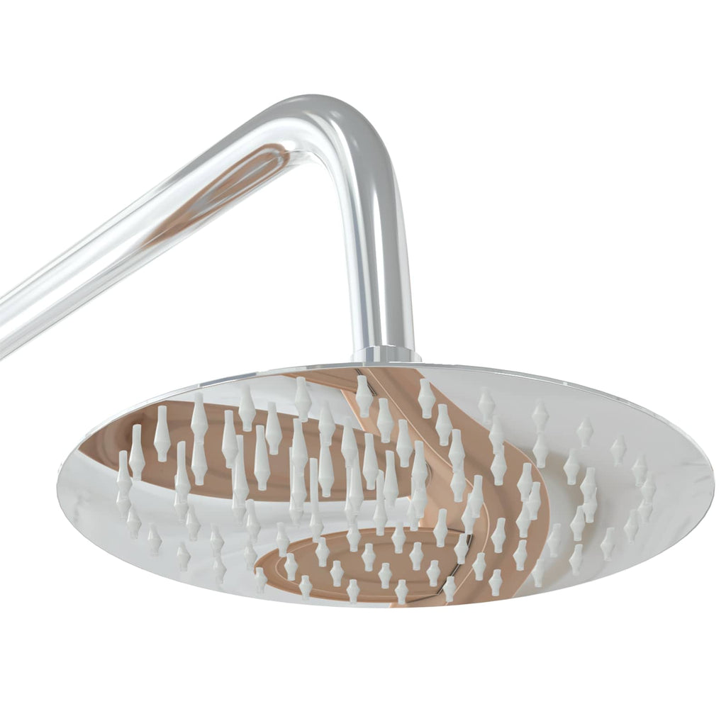 Outdoor-Dusche 225 cm Massivholz Kiefer und Edelstahl Natur