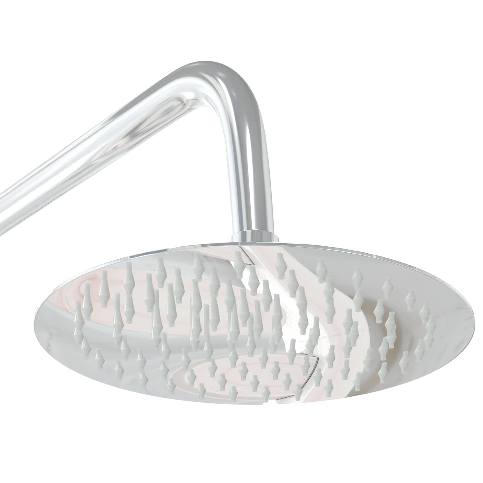 Outdoor-Dusche 225 cm Massivholz Kiefer und Edelstahl Weiß
