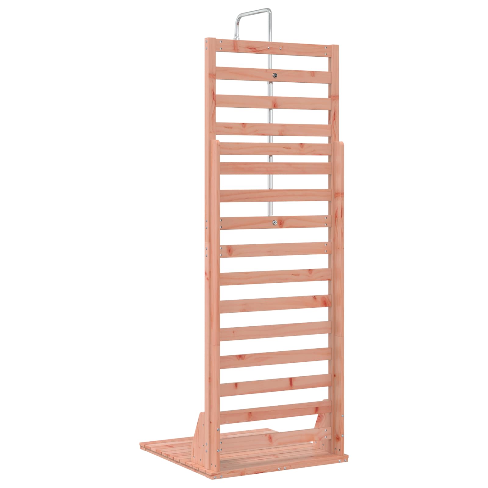 Outdoor-Dusche 225 cm Massives Douglasholz und Edelstahl Natur
