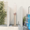 Outdoor-Dusche 246 cm Massivholz Kiefer und Edelstahl Natur