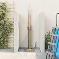Outdoor-Dusche 246 cm Imprägniertes Kiefernholz und Edelstahl