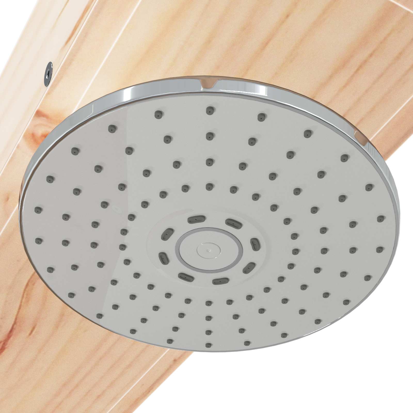 Outdoor-Dusche 210 cm Massivholz Kiefer und Edelstahl Natur
