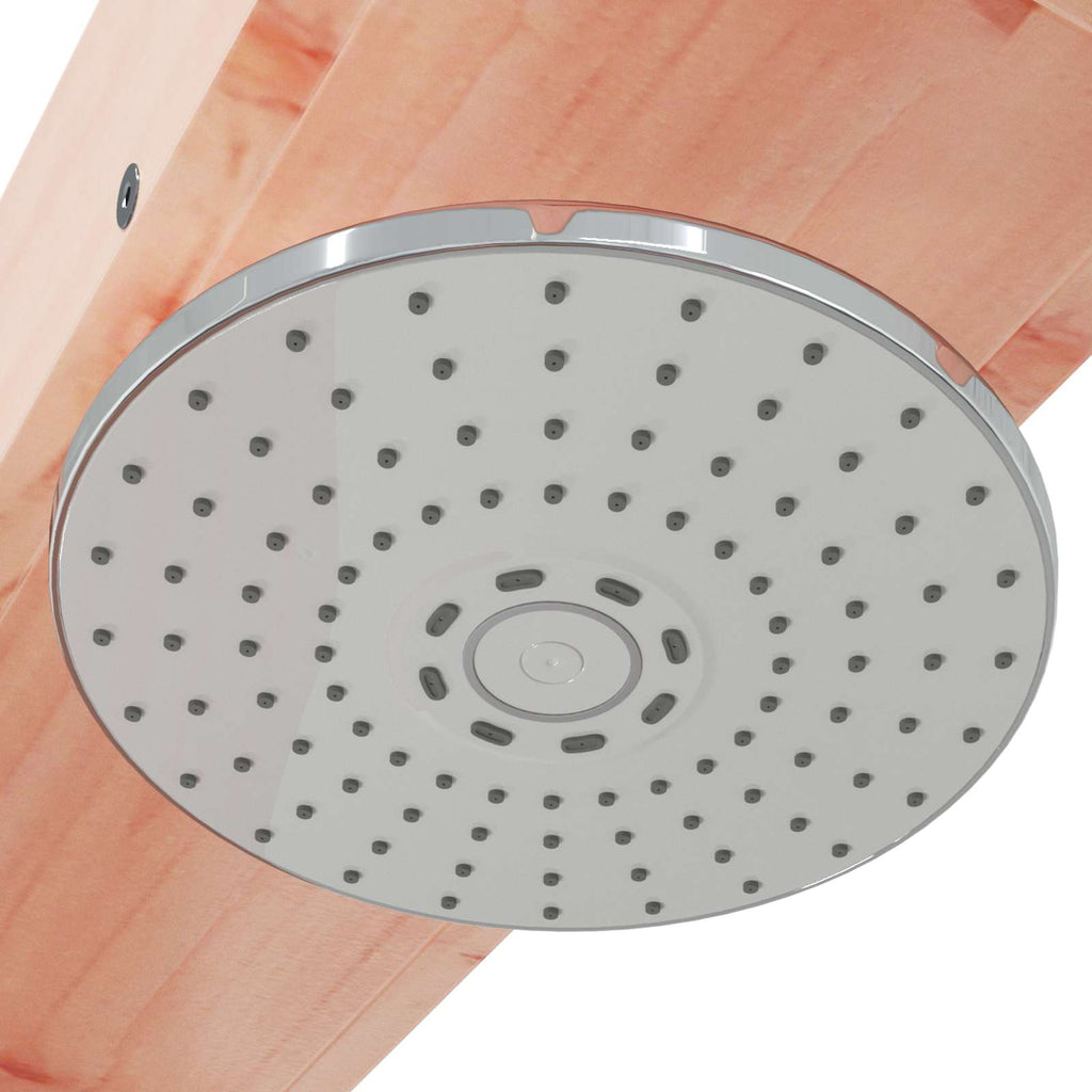 Outdoor-Dusche 210 cm Massives Douglasholz und Edelstahl Natur