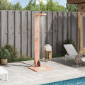 Outdoor-Dusche 210 cm Massives Douglasholz und Edelstahl Natur