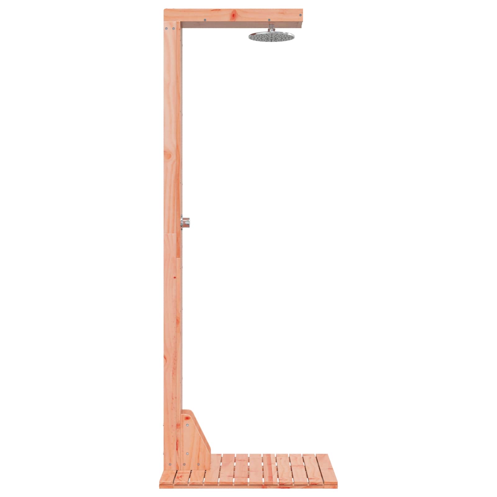 Outdoor-Dusche 210 cm Massives Douglasholz und Edelstahl Natur
