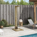 Outdoor-Dusche 210 cm Imprägniertes Kiefernholz und Edelstahl