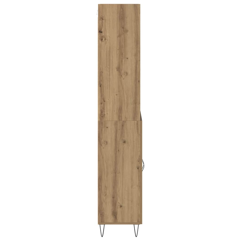 Highboard 2 pcs Artisan-Eiche Holzwerkstoff