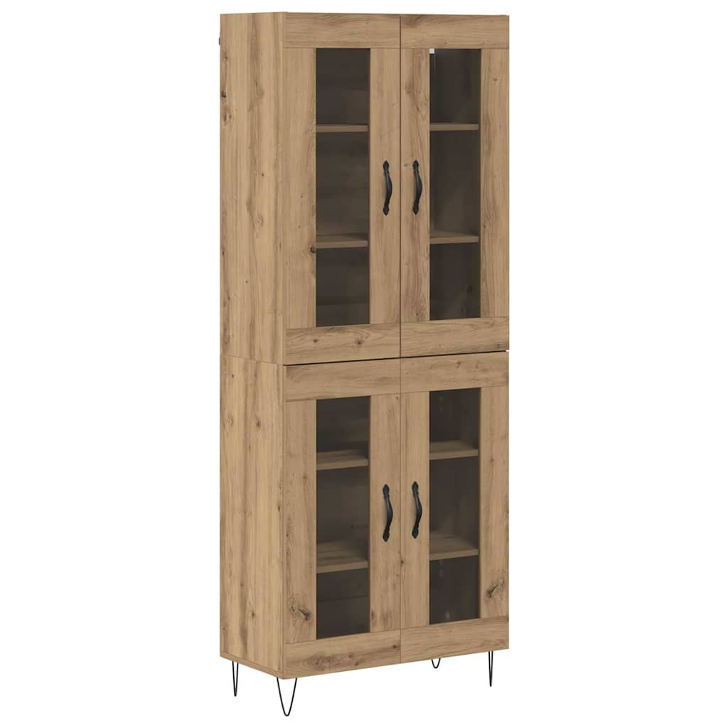 Highboard Artisan-Eiche 69,5 x 34 x 180 cm Holzwerkstoff