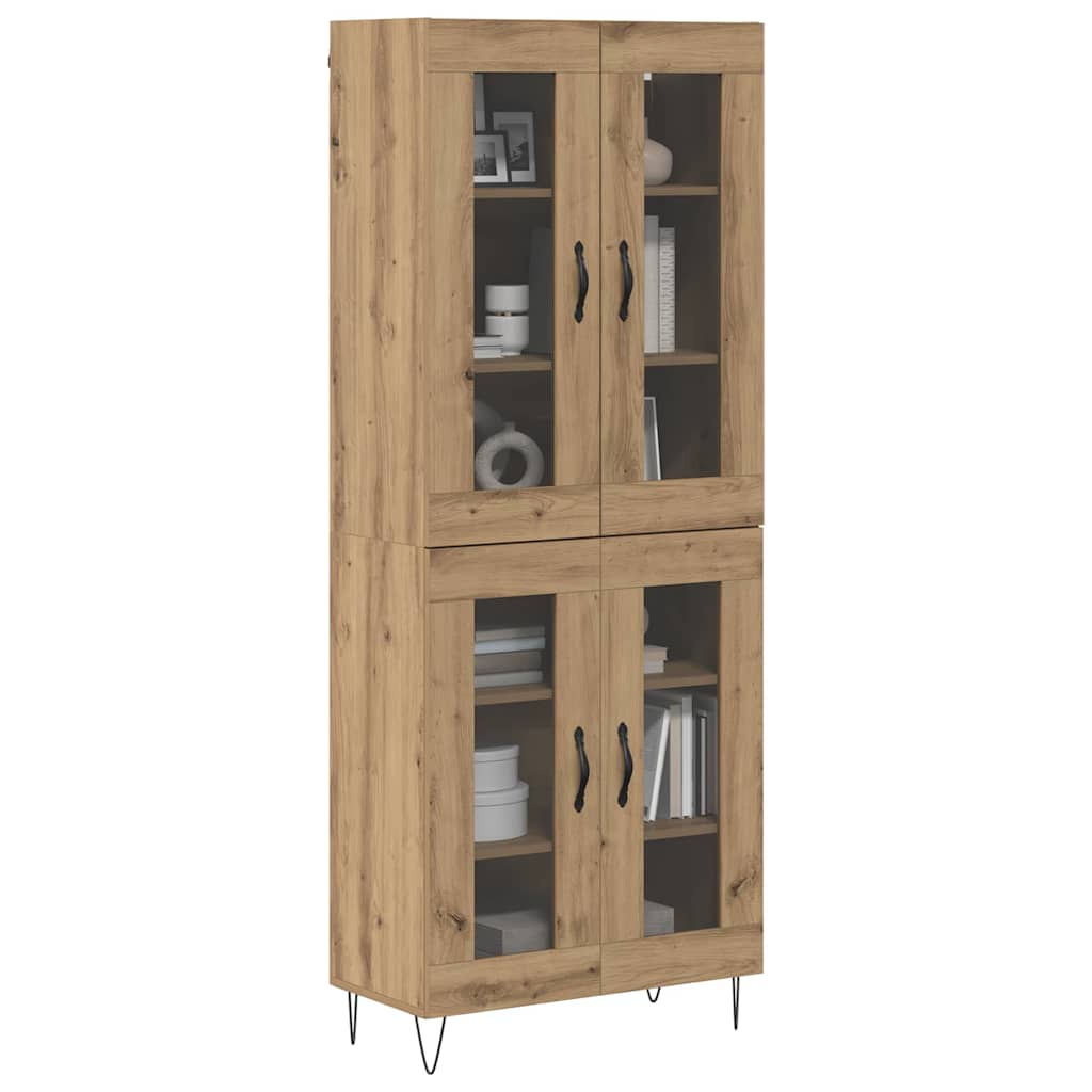 Highboard Artisan-Eiche 69,5 x 34 x 180 cm Holzwerkstoff