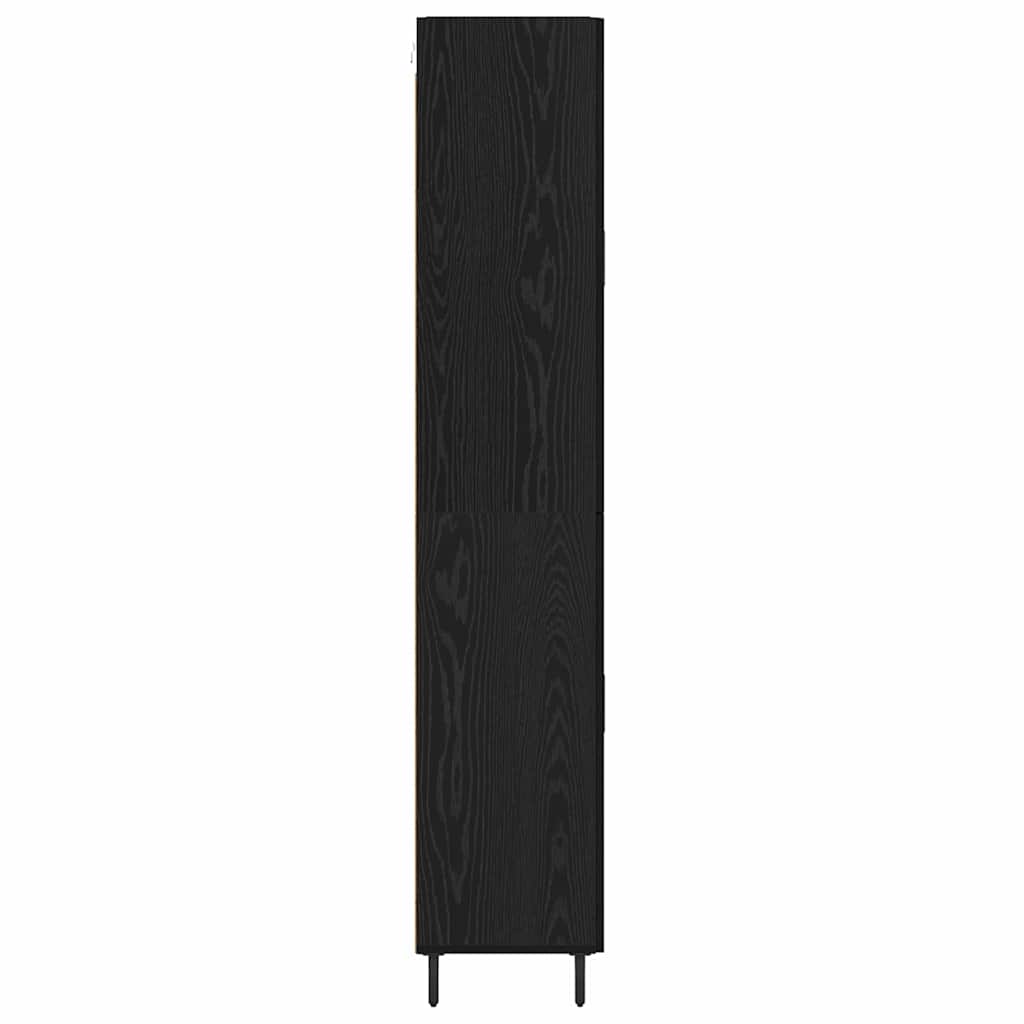 Highboard 2 pcs Artisan-Eiche Engineered Wood und Glas
