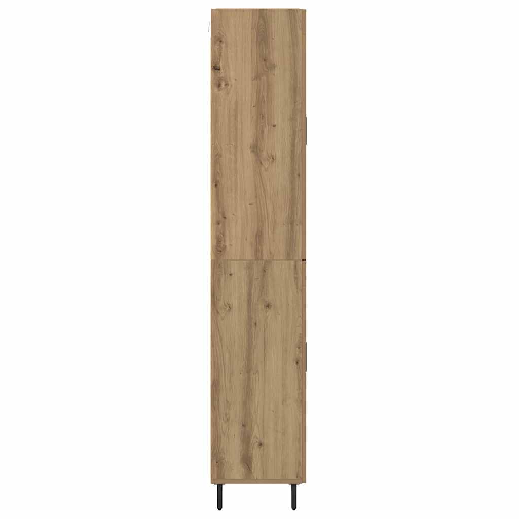Highboard 2 pcs Artisan-Eiche Holzwerkstoff