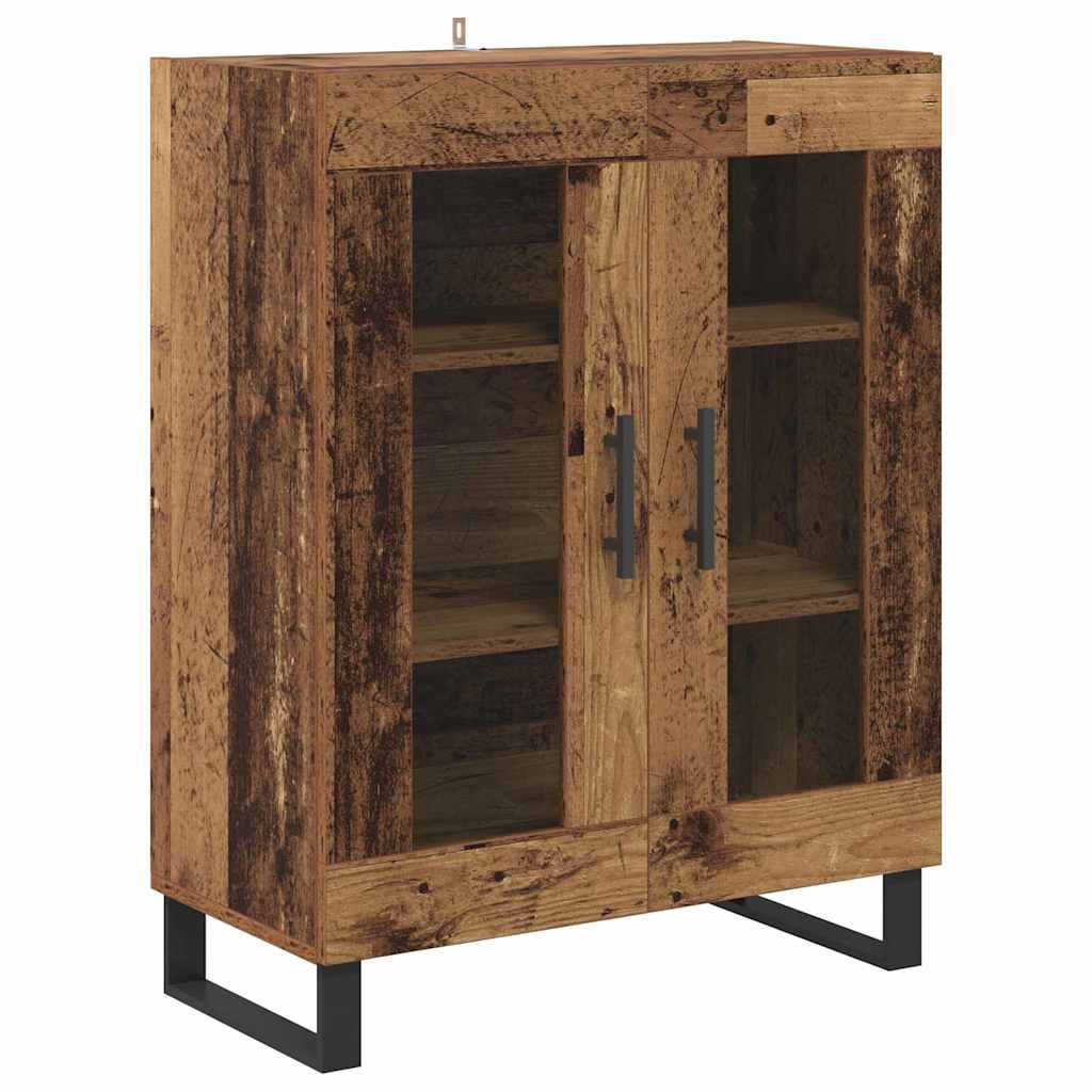 Highboard 2 pcs Altholz Holzwerkstoff