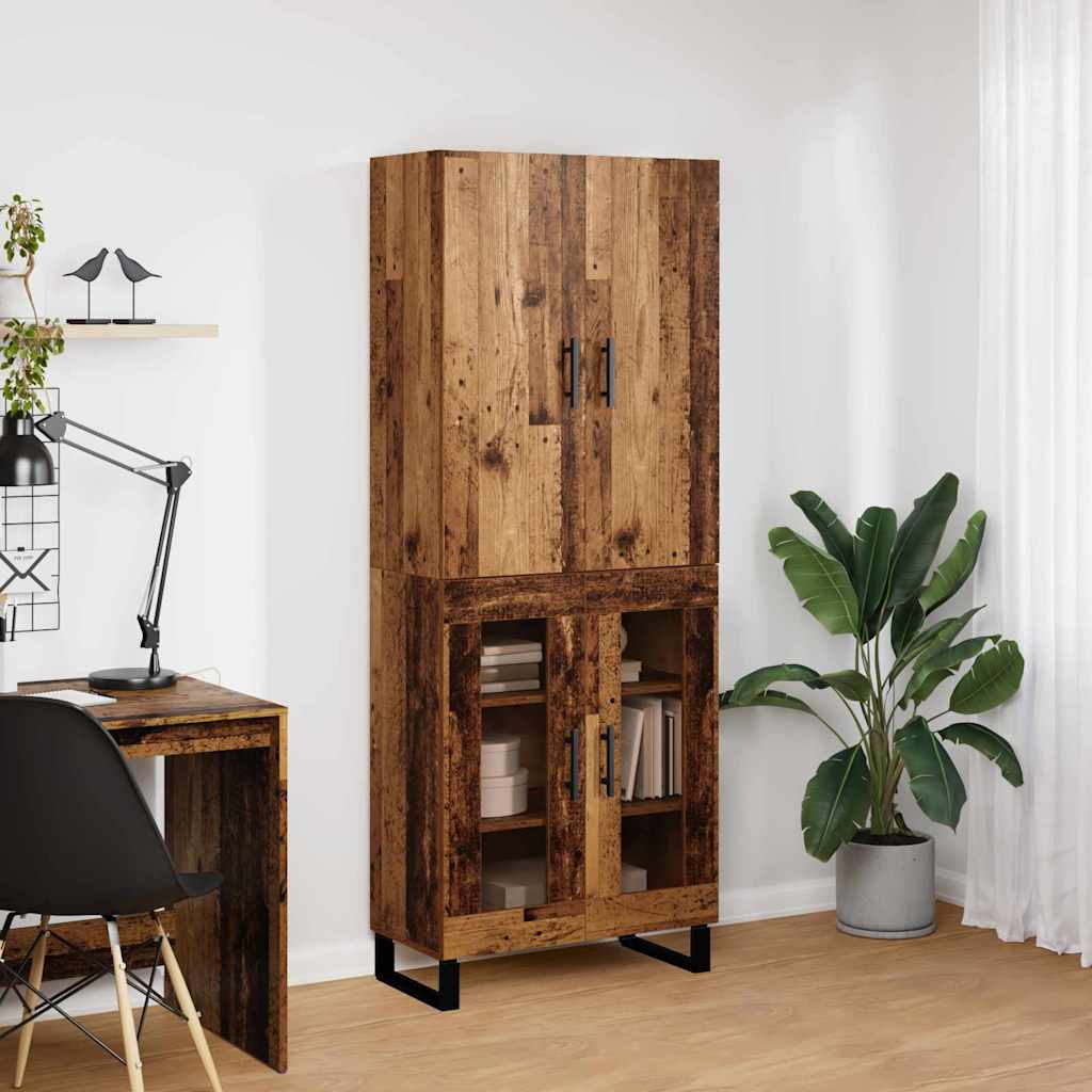 Highboard 2 pcs Altholz 69,5 x 34 x 180 cm