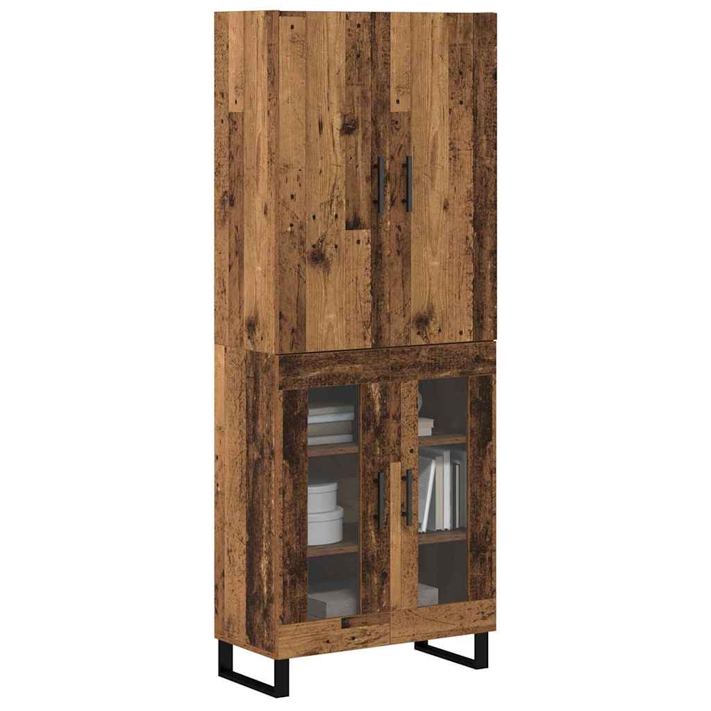 Highboard 2 pcs Altholz 69,5 x 34 x 180 cm