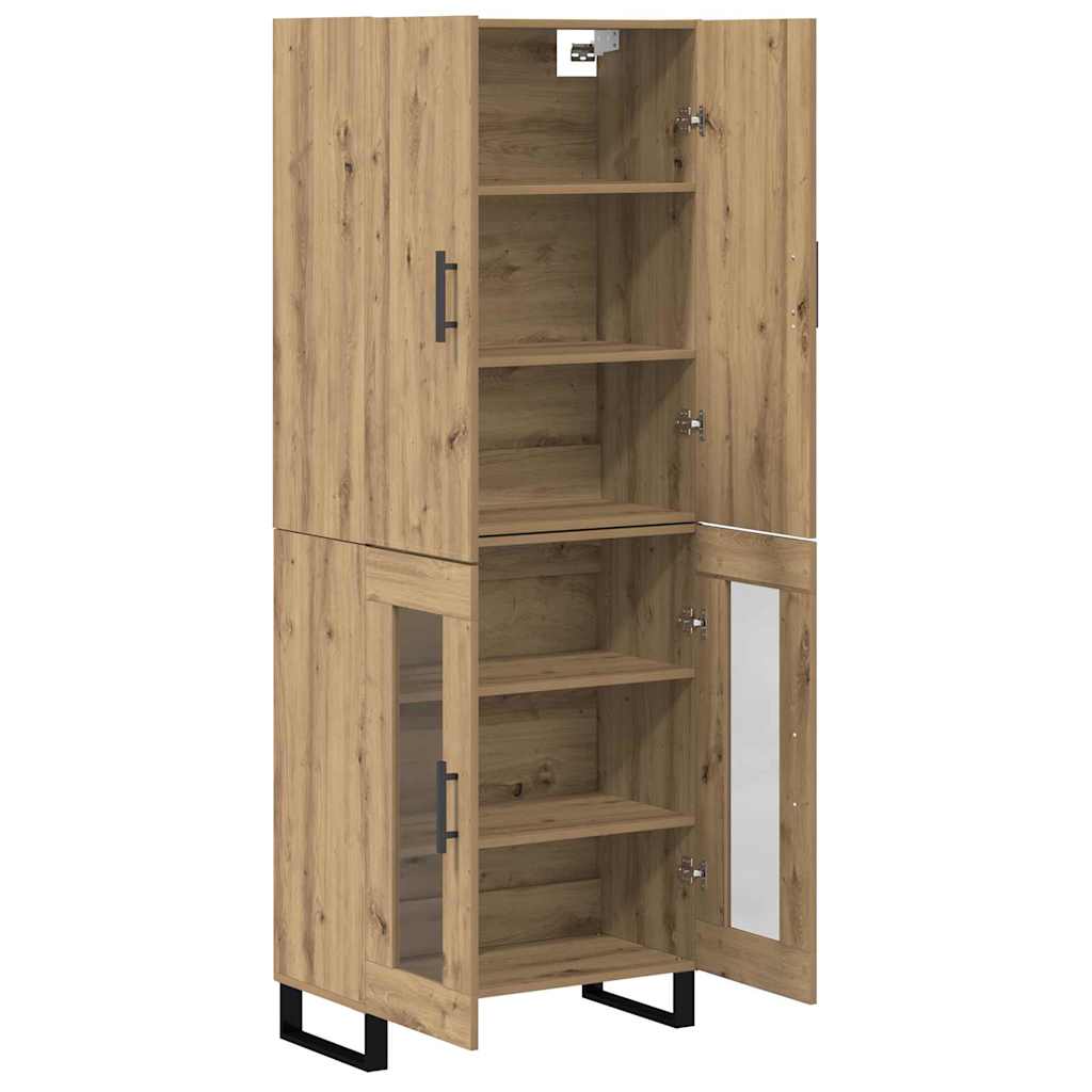 Highboard 2 pcs Artisan-Eiche 69,5 x 34 x 180 cm