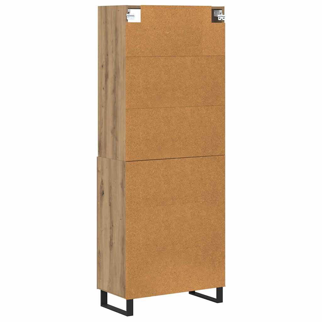 Highboard 2 pcs Artisan-Eiche 69,5 x 34 x 180 cm