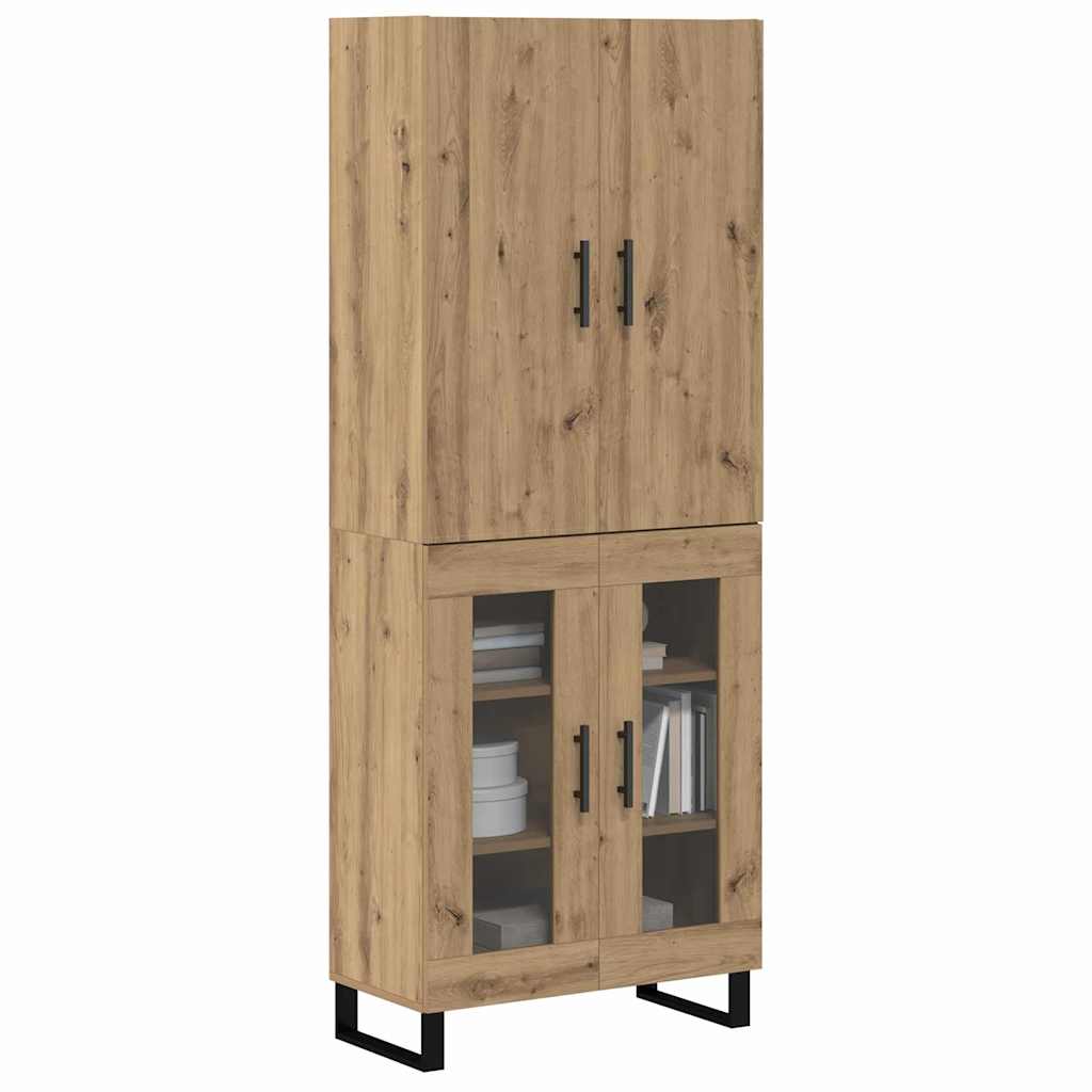 Highboard 2 pcs Artisan-Eiche 69,5 x 34 x 180 cm