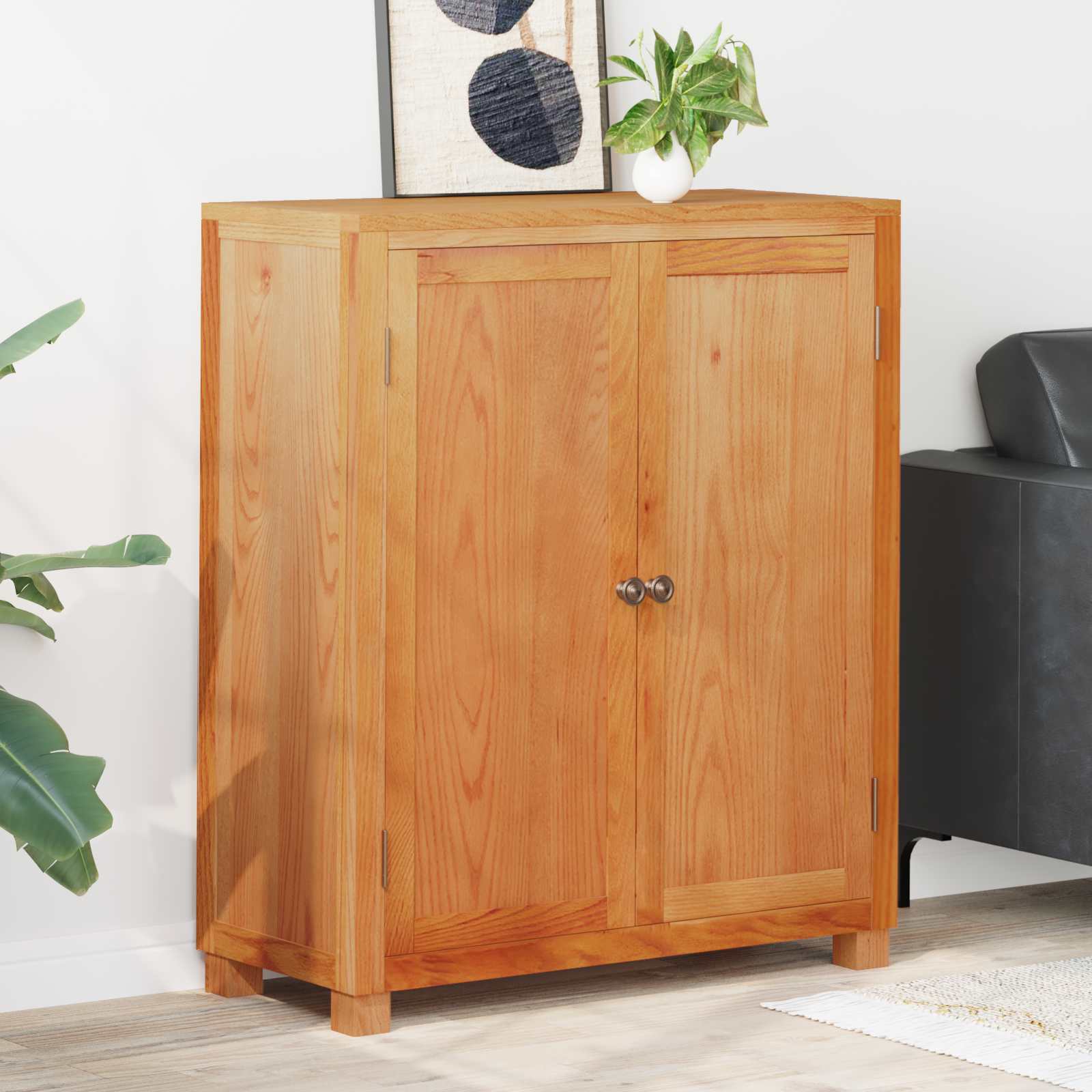 Schrank mit Speicher mit Tür Braun Holzwerkstoff