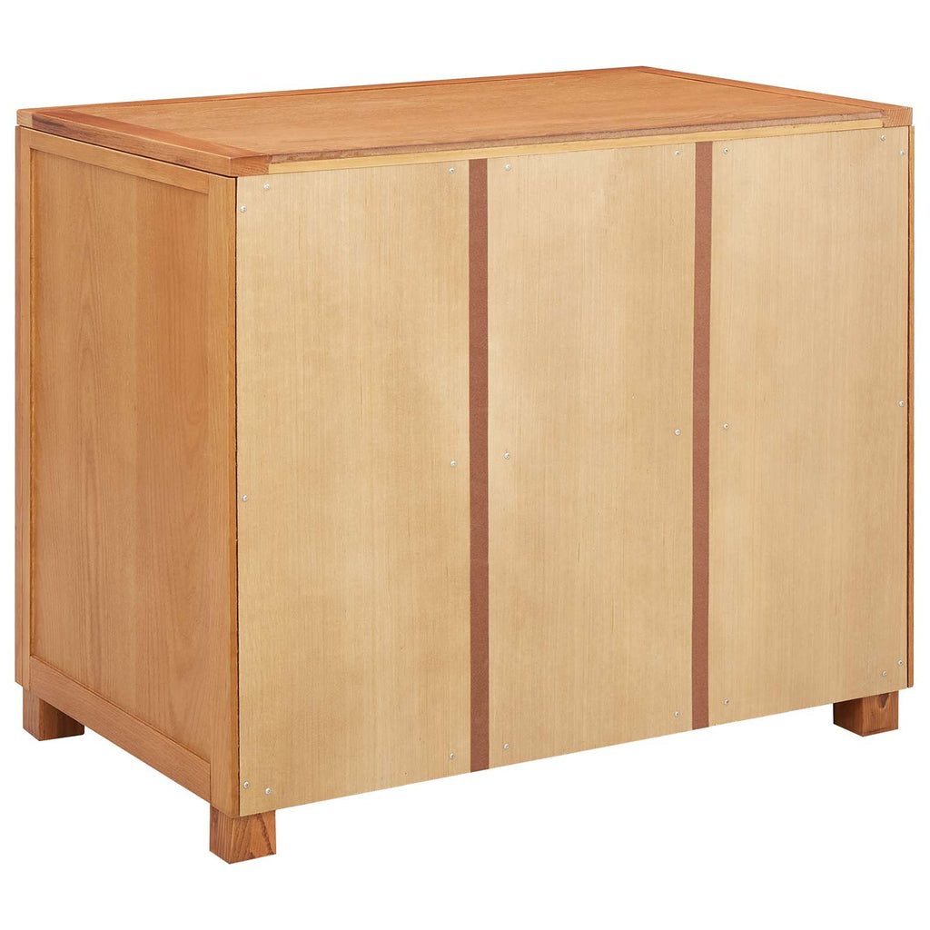 Schrank mit Schubladen mit Speicher Braun Holzwerkstoff