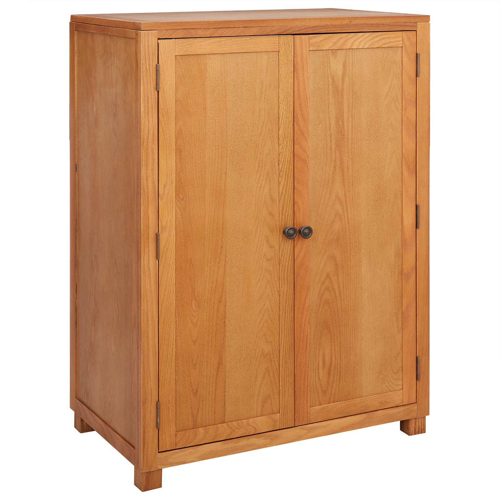 Kleiderschrank mit Speicher mit Tür Braun Holzwerkstoff