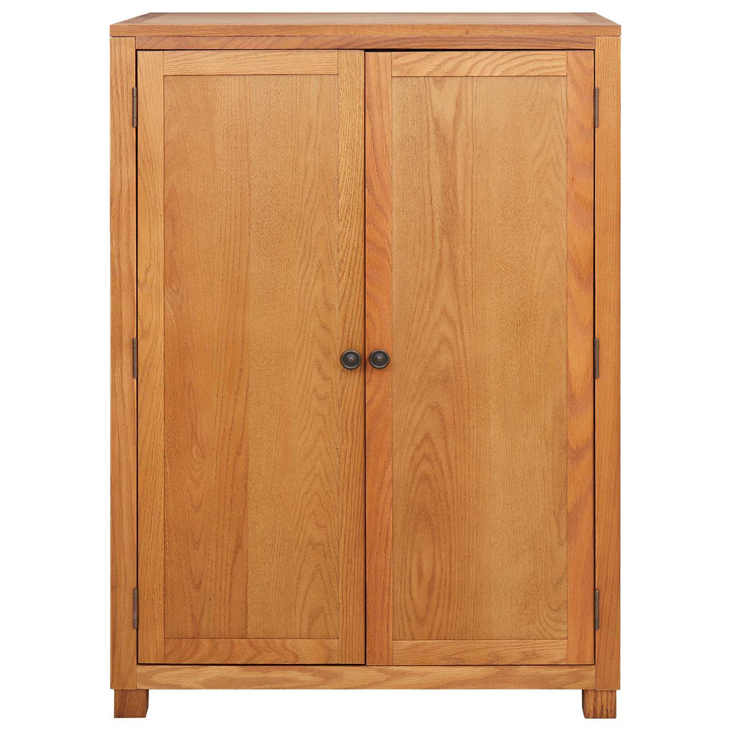 Kleiderschrank mit Speicher mit Tür Braun Holzwerkstoff
