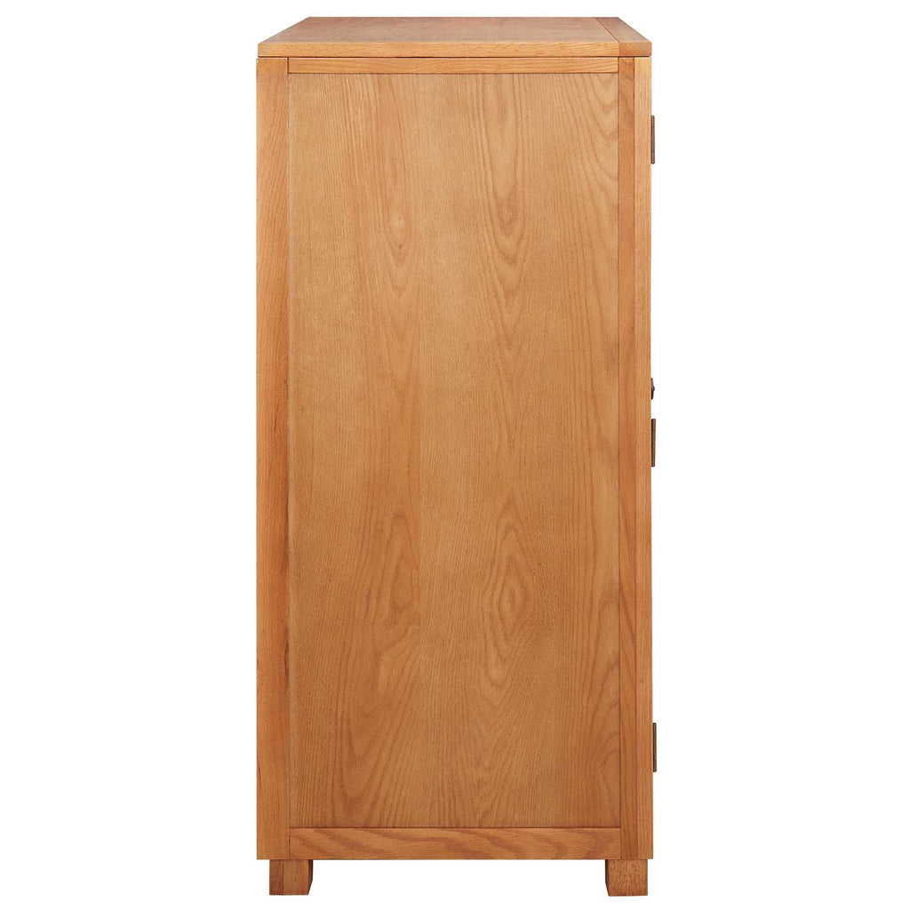 Kleiderschrank mit Speicher mit Tür Braun Holzwerkstoff