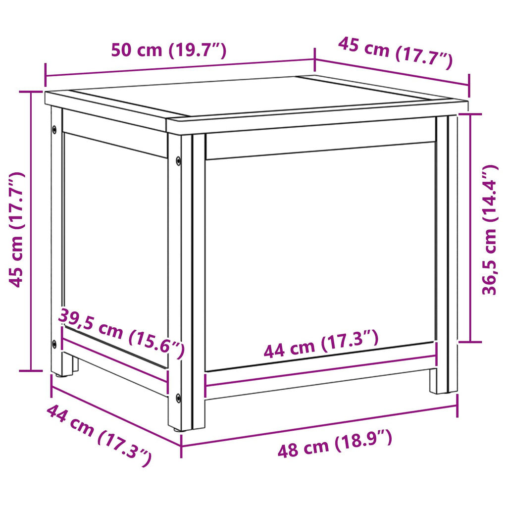 Aufbewahrungsbox mit Speicher 50 x 45 x 45 cm