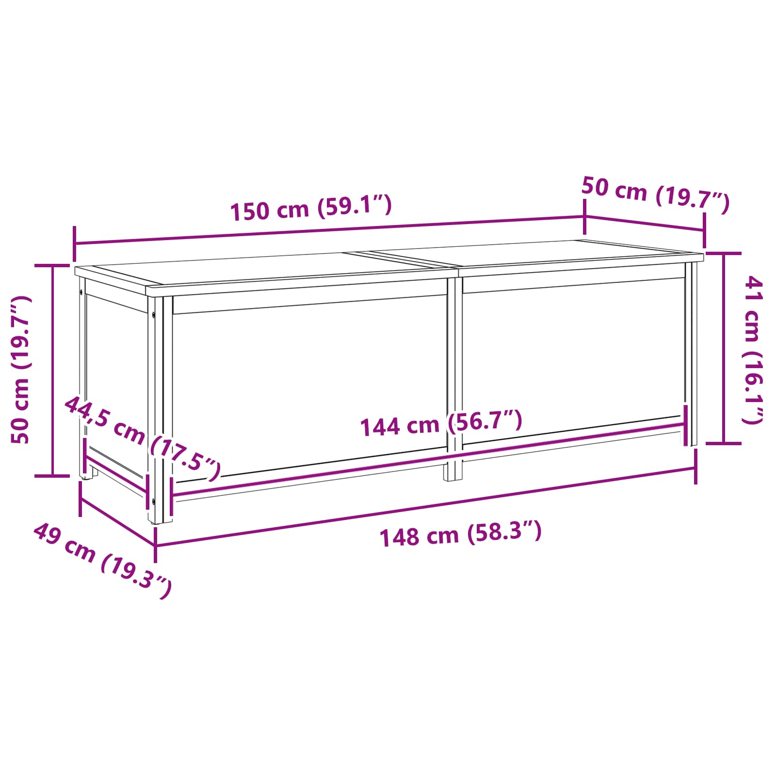 Aufbewahrungsbox Natur Holzwerkstoff