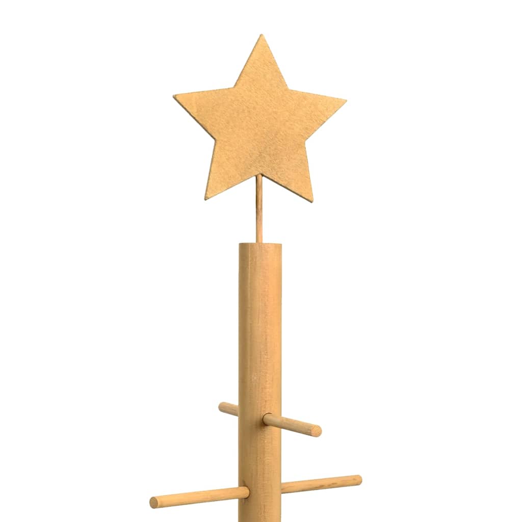 Holz Weihnachtsbaum mit Ständer Braun 75 cm Bambus