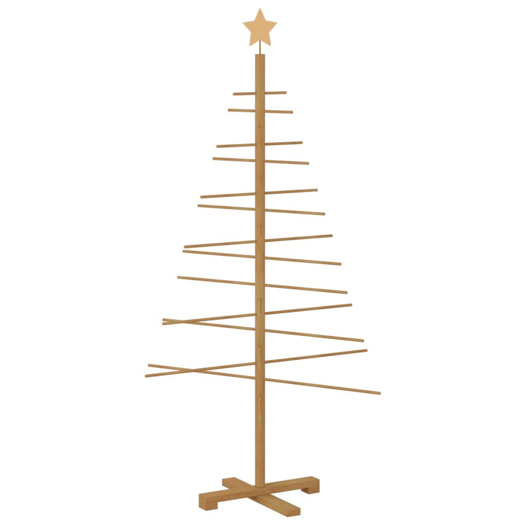 Holz Weihnachtsbaum mit Ständer Braun 150 cm Bambus