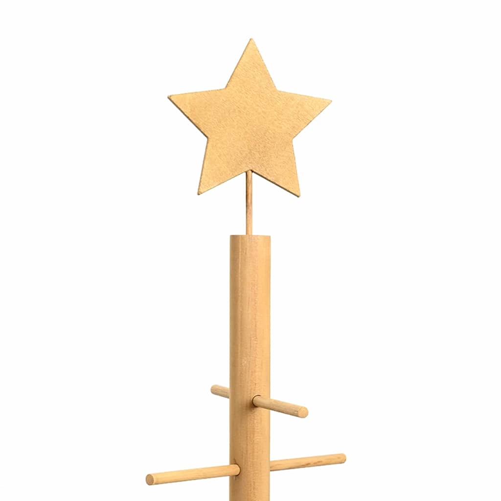 Holz Weihnachtsbaum mit Ständer Braun 180 cm Bambus