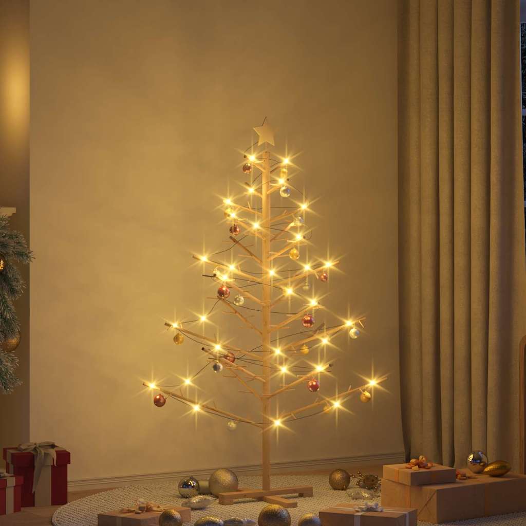 Holz Weihnachtsbaum Natur 150 cm Massives Kiefernholz