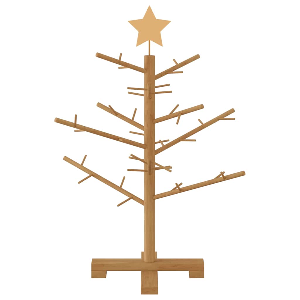 Holz Weihnachtsbaum Braun 75 cm Massives Kiefernholz