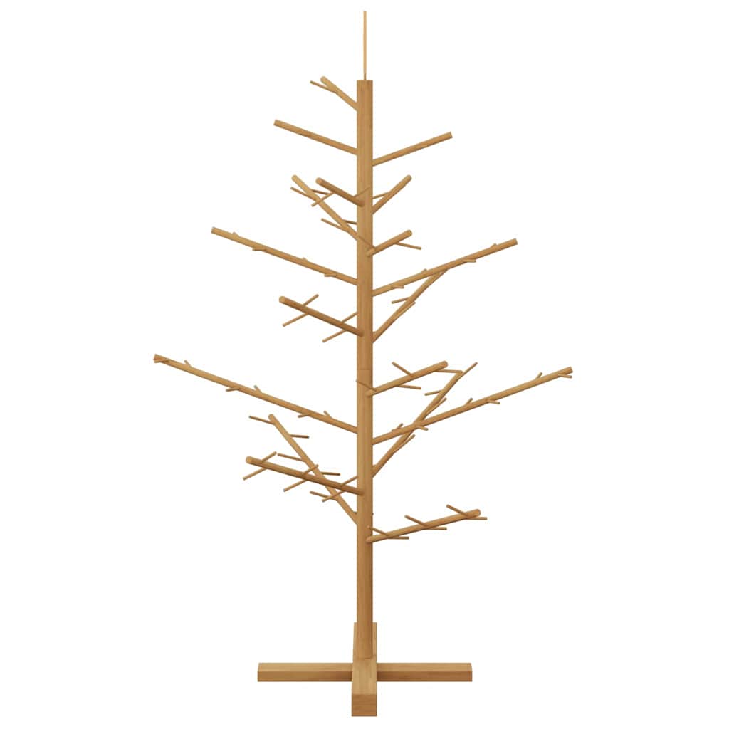 Holz Weihnachtsbaum Braun 125 cm Massives Kiefernholz