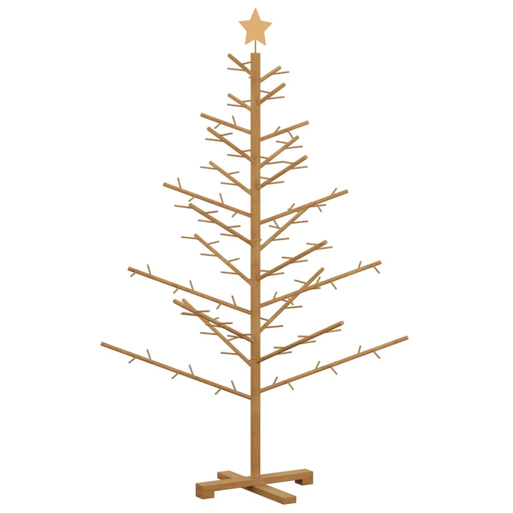 Holz Weihnachtsbaum Braun 150 cm Massives Kiefernholz