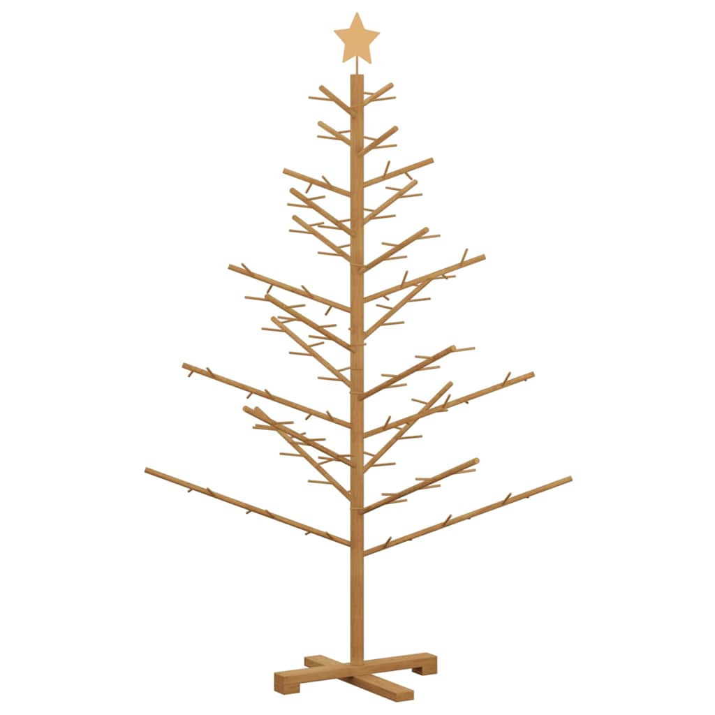 Holz Weihnachtsbaum Braun 150 cm Massives Kiefernholz
