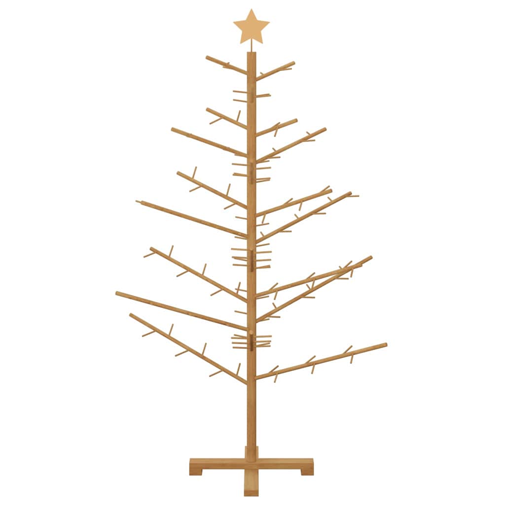 Holz Weihnachtsbaum Braun 150 cm Massives Kiefernholz
