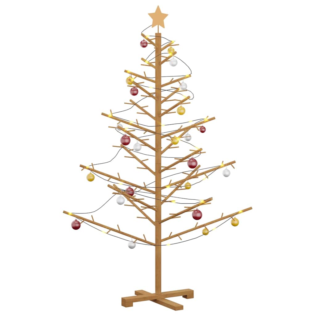 Holz Weihnachtsbaum Braun 150 cm Massives Kiefernholz