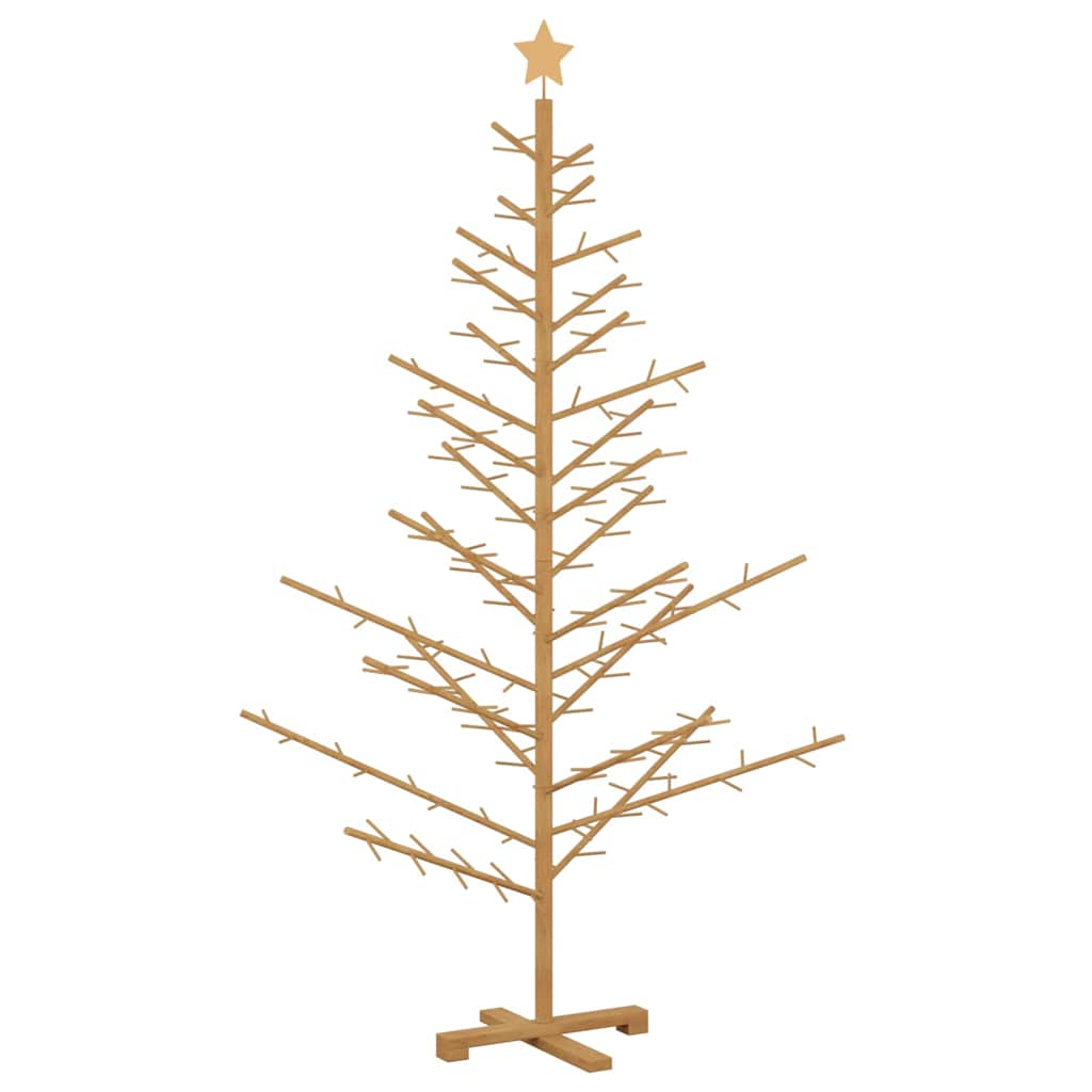 Holz Weihnachtsbaum Braun 180 cm Massives Kiefernholz