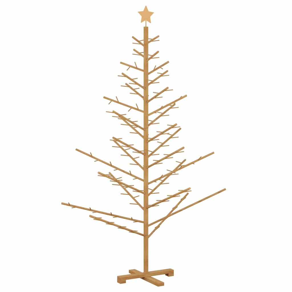 Holz Weihnachtsbaum Braun 180 cm Massives Kiefernholz