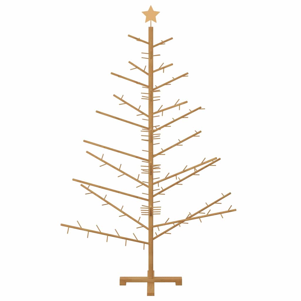 Holz Weihnachtsbaum Braun 180 cm Massives Kiefernholz
