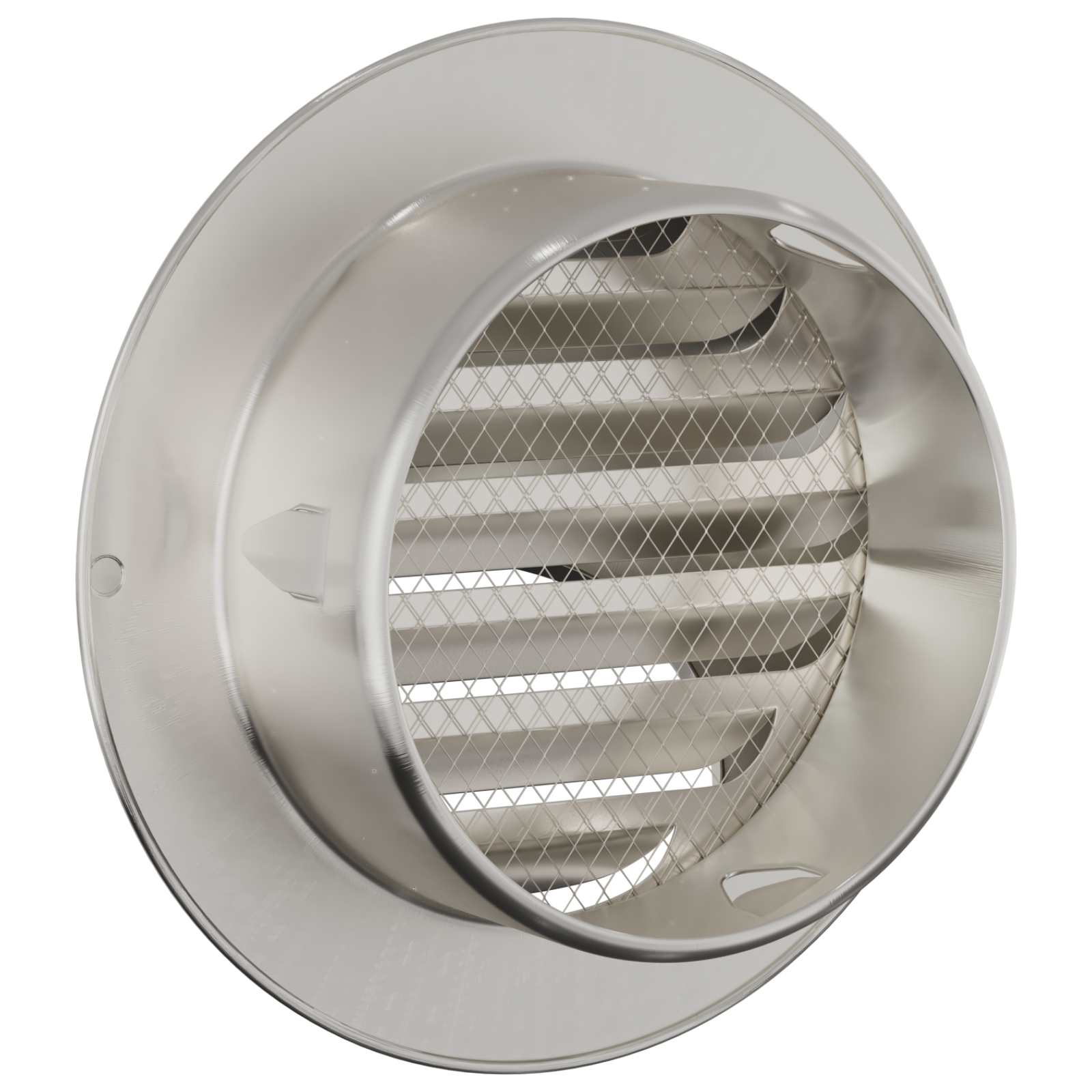 Lüftungsgitter 8 pcs Silber 80 mm Edelstahl