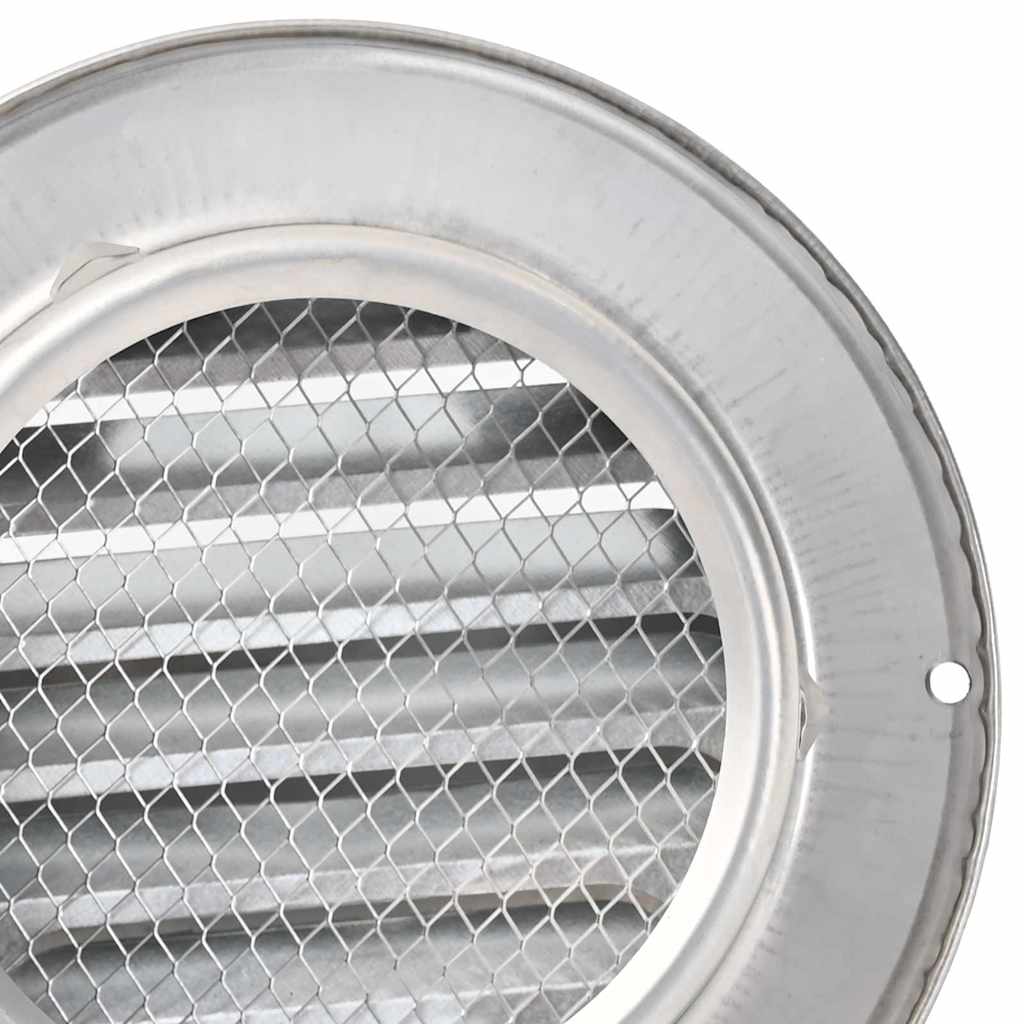 Lüftungsgitter 8 pcs Silber 100 mm Edelstahl