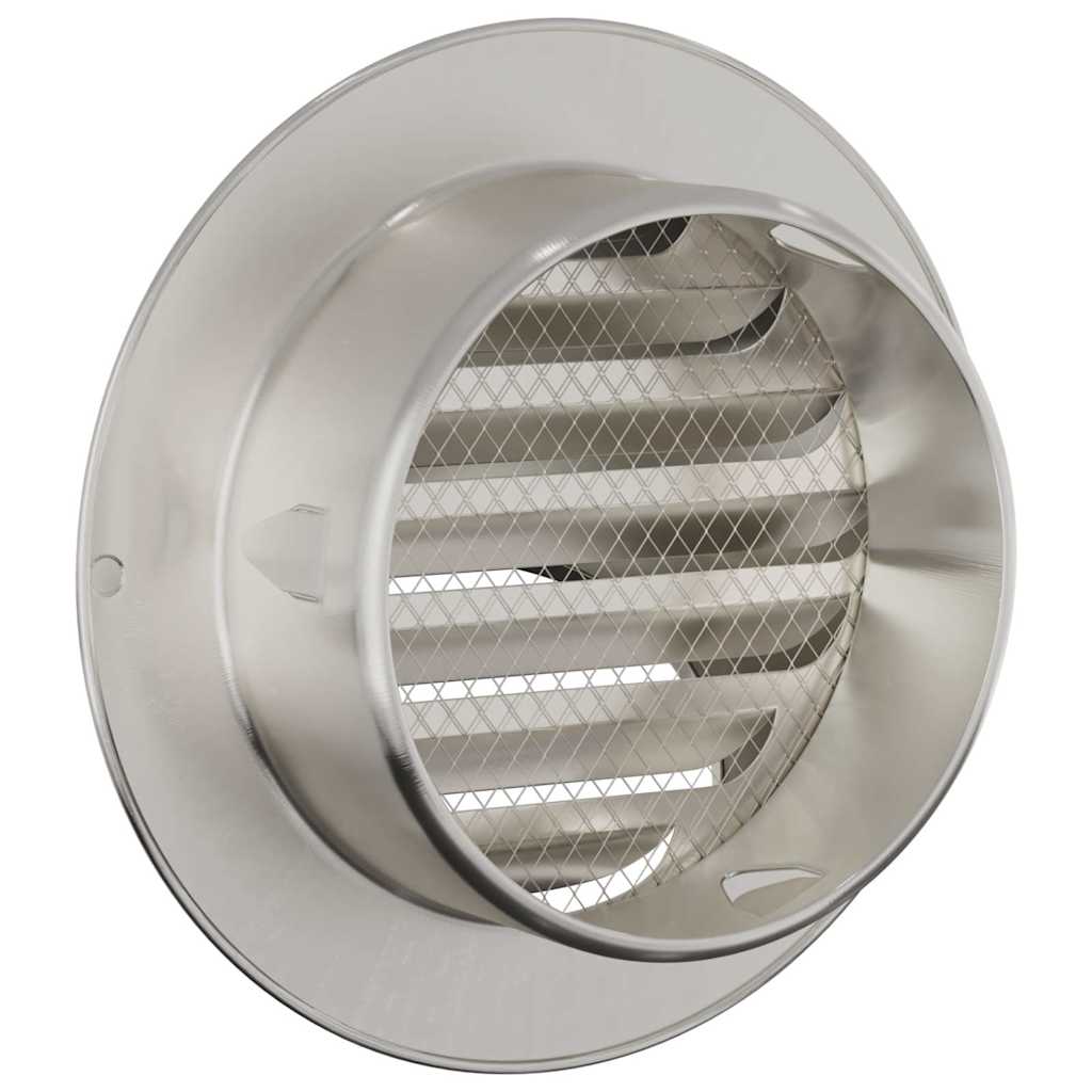 Lüftungsgitter 8 pcs Silber 100 mm Edelstahl
