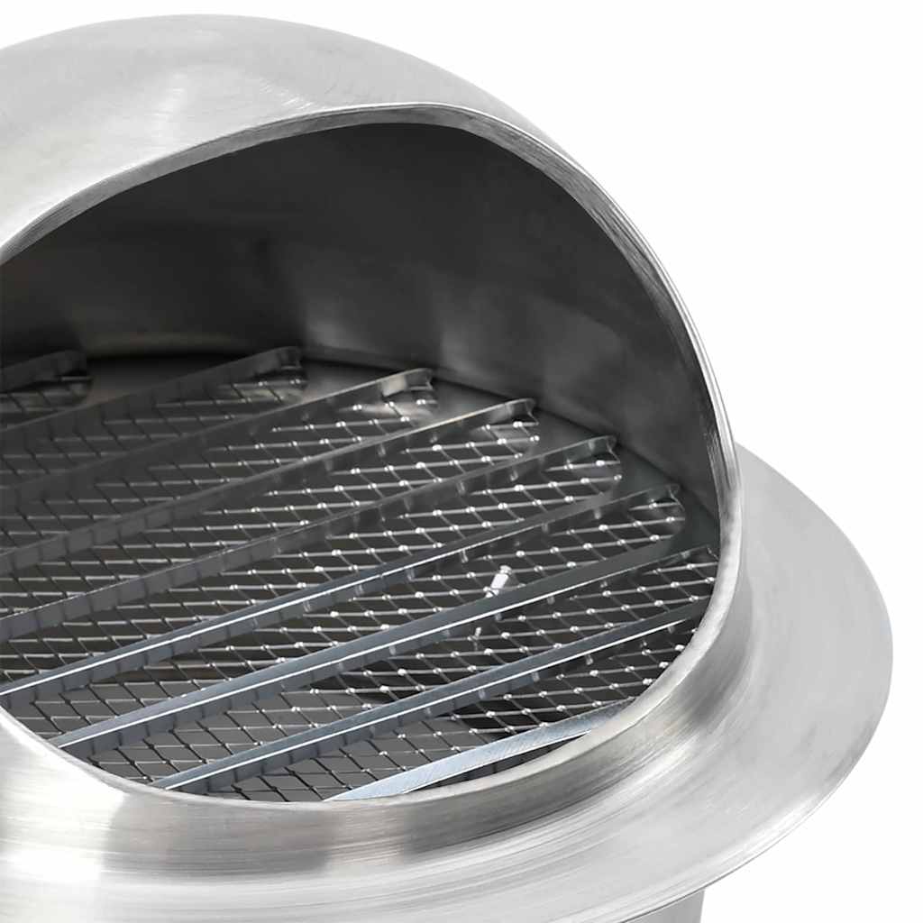 Lüftungsgitter 8 pcs Silber 150 mm Edelstahl