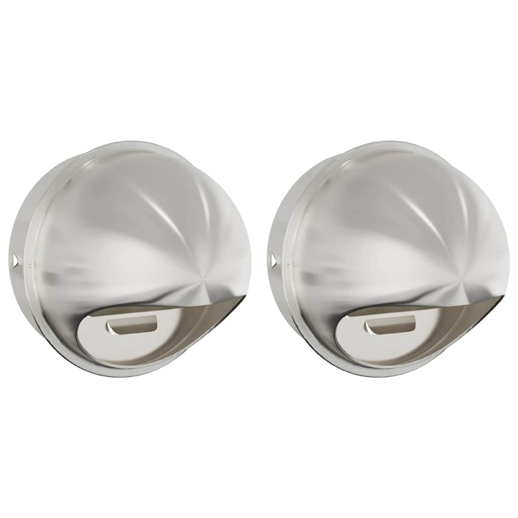 Lüftungsgitter 2 pcs Silber 200 mm Edelstahl