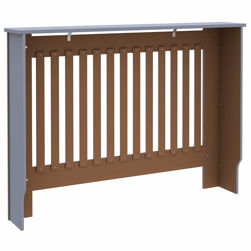 Heizkörperabdeckung 2 pcs Grau 112 x 19 x 81,5 cm Holzwerkstoff