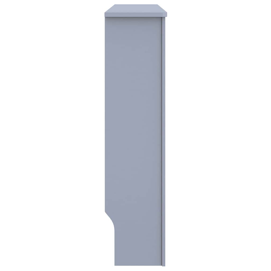 Heizkörperabdeckung 2 pcs Grau 112 x 19 x 81,5 cm Holzwerkstoff