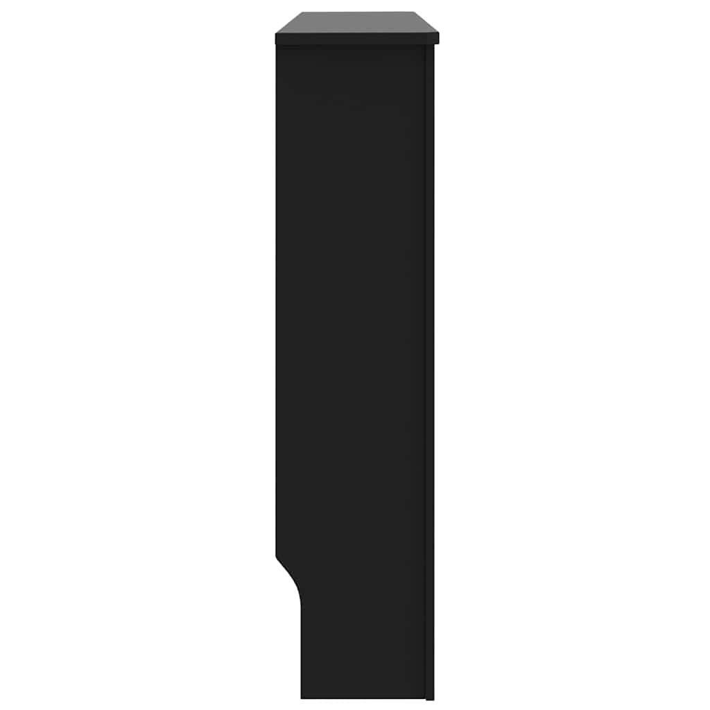 Heizkörperabdeckung 2 pcs Schwarz 112 x 19 x 81,5 cm