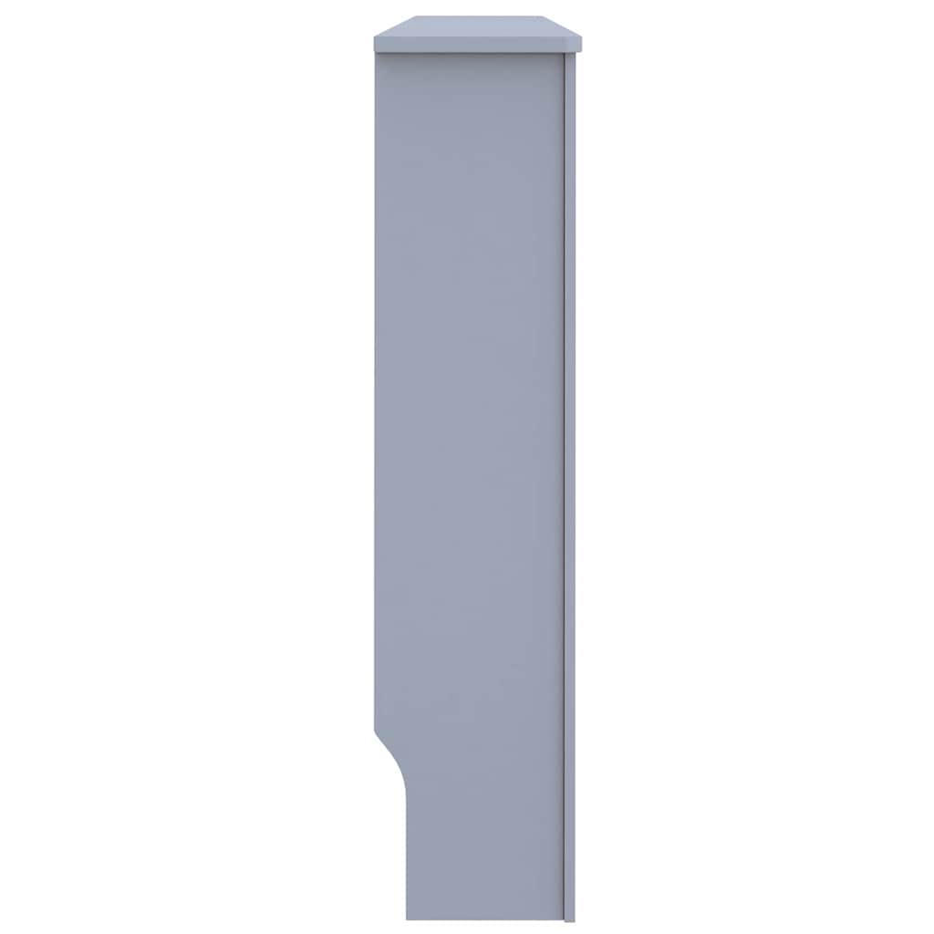 Heizkörperabdeckung 2 pcs Grau 152 x 19 x 81,5 cm Holzwerkstoff